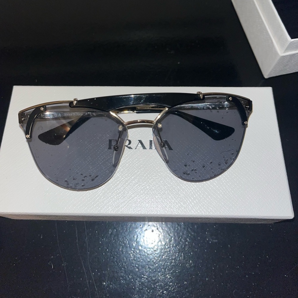 Prada Cat Eye / Aviator Sunglasses